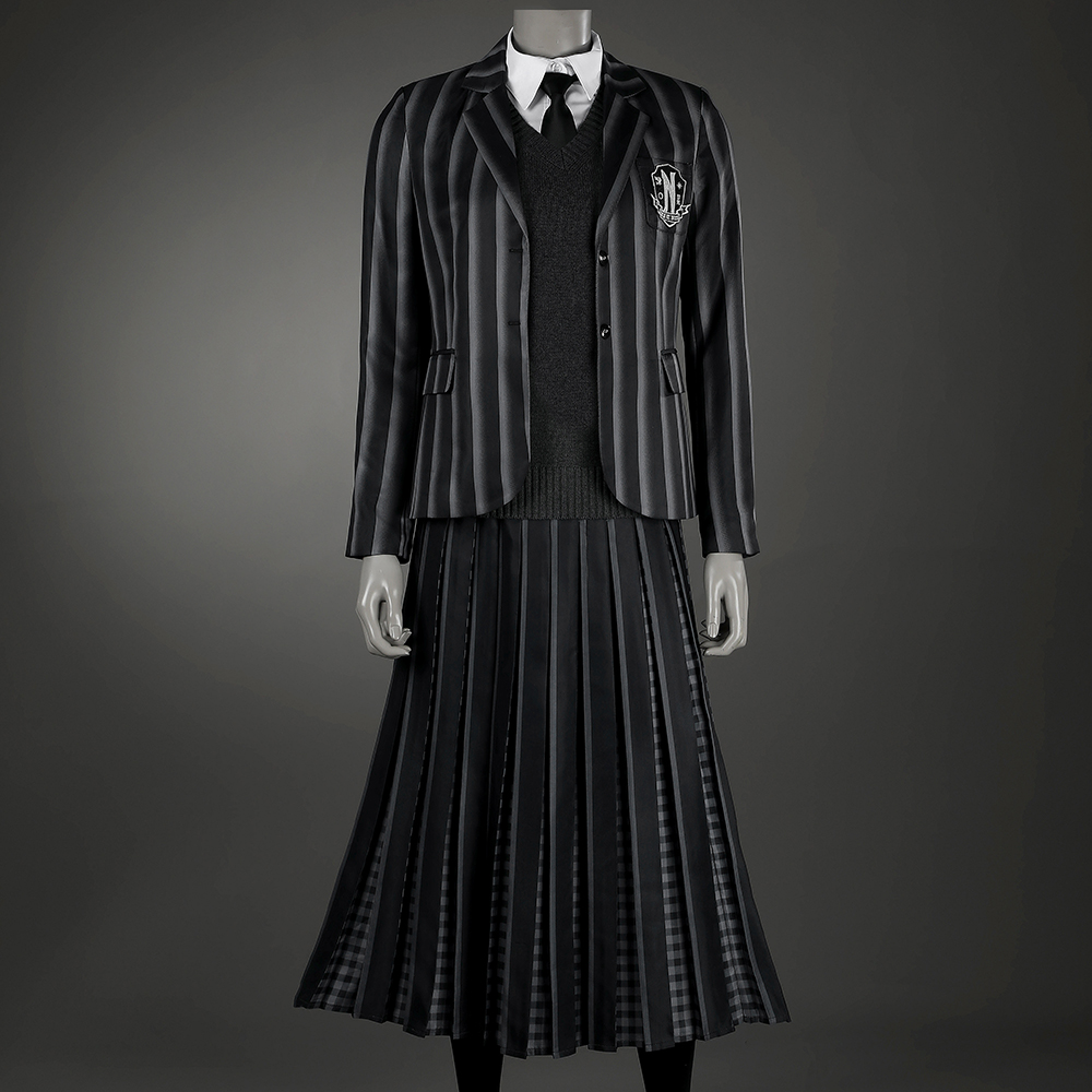 The Addams Family Wednesday Coat Addams Nevermore Academy uniform Cosplay Costume