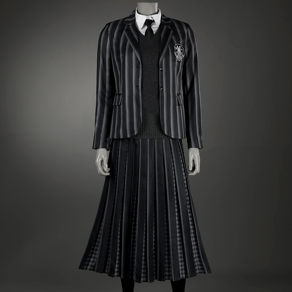 The Addams Family Wednesday Coat Addams Nevermore Academy uniform Cosplay Costume