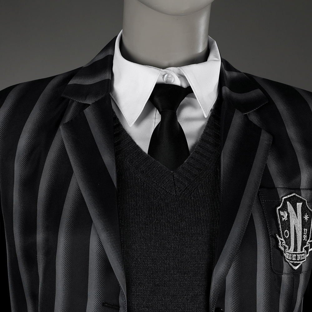 The Addams Family Wednesday Coat Addams Nevermore Academy uniform Cosplay Costume