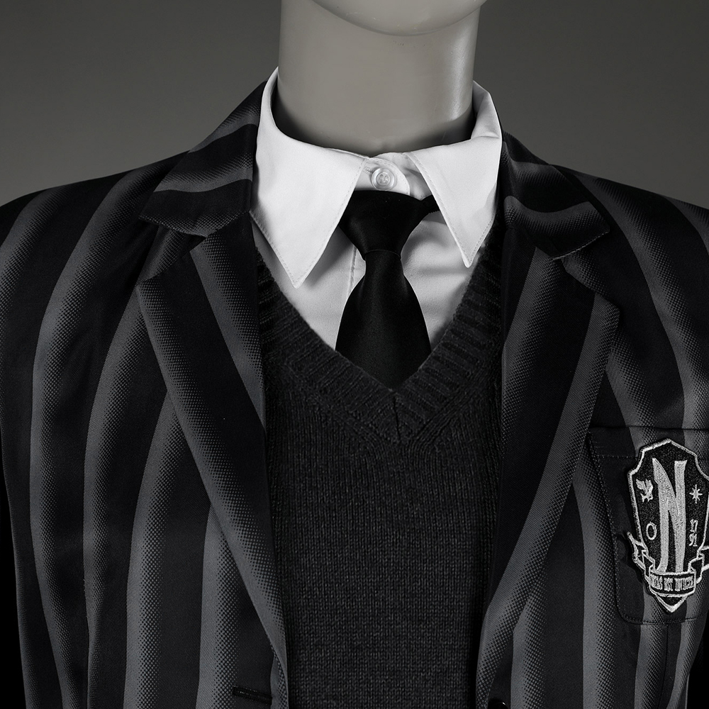 The Addams Family Wednesday Coat Addams Nevermore Academy uniform Cosplay Costume