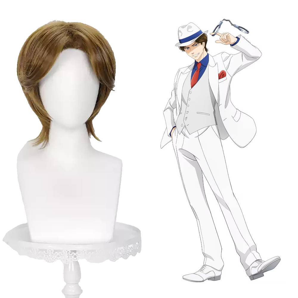 The Dinner Table Detective Kyoichiro Kazamatsuri Brown Cosplay Wig