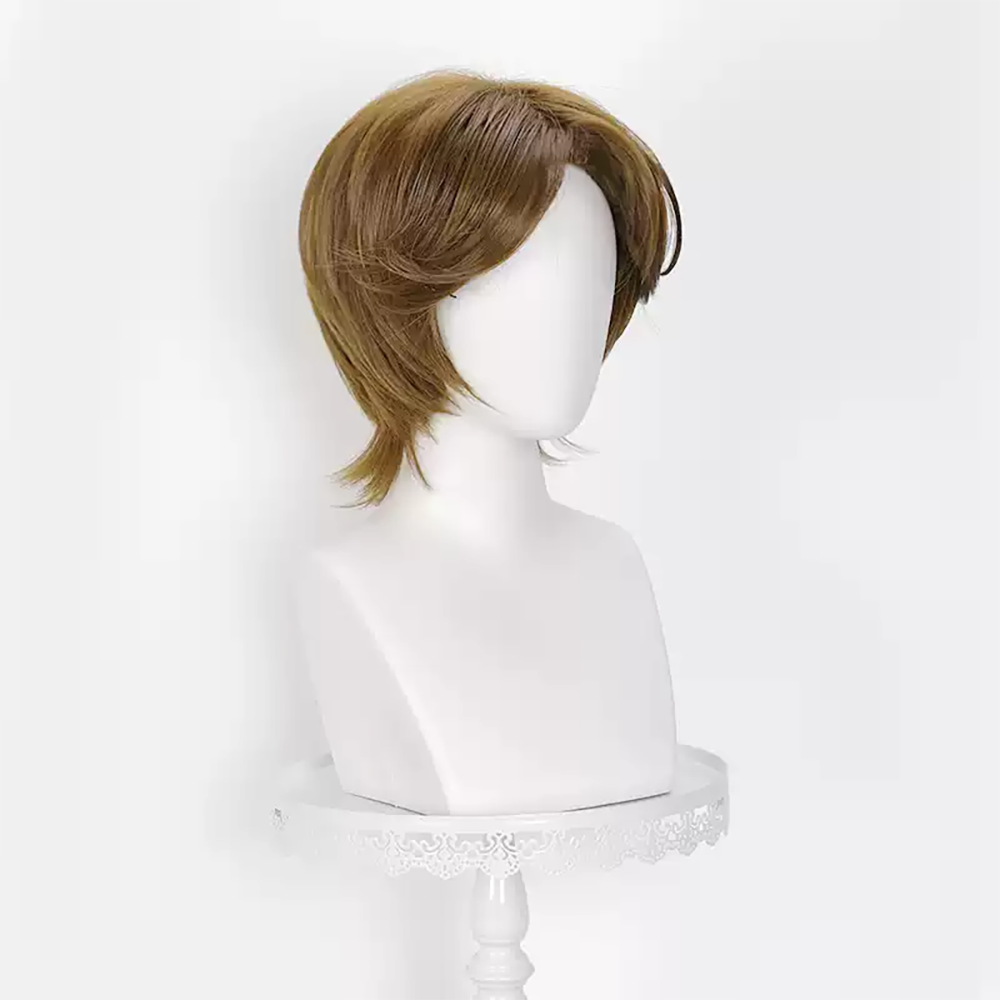 The Dinner Table Detective Kyoichiro Kazamatsuri Brown Cosplay Wig