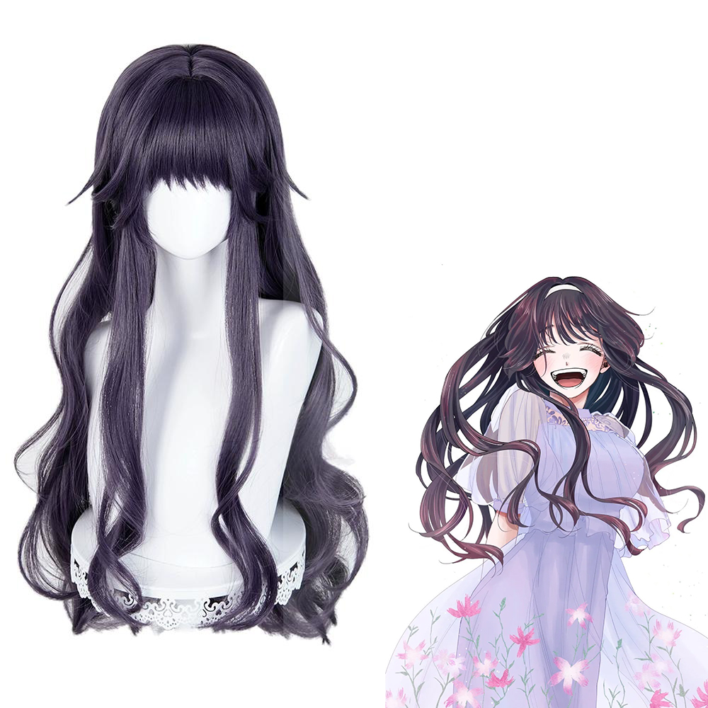 The Fragrant Flower Blooms With Dignity Kaoruko Waguri Purple Cosplay Wig