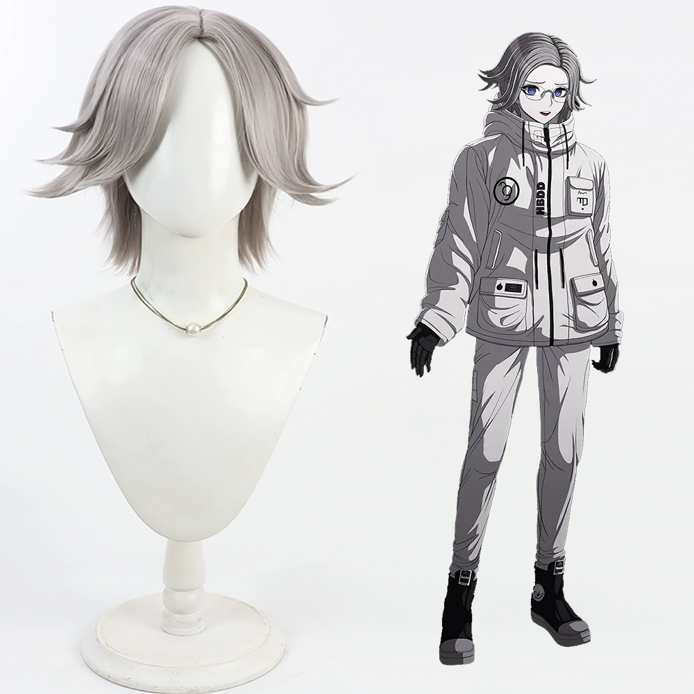 The Hundred Line Last Defense Academy Eito Aotsuki Silver Cosplay Wig