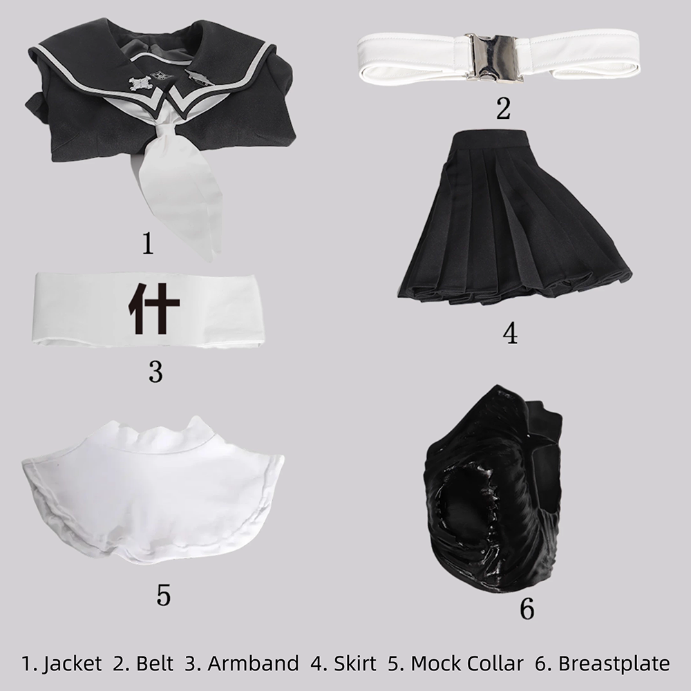 The Hundred Line Last Defense Academy Hiruko Shizuhara Cosplay Costume