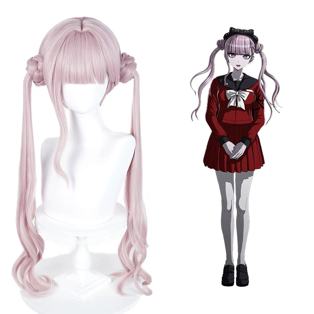 The Hundred Line Last Defense Academy Kako Tsukumo Pink Cosplay Wig