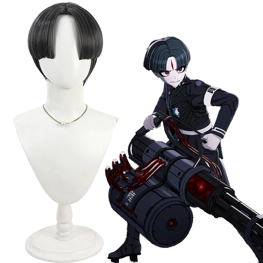 The Hundred Line -Last Defense Academy-Maruko Gaku Black Cosplay Wig