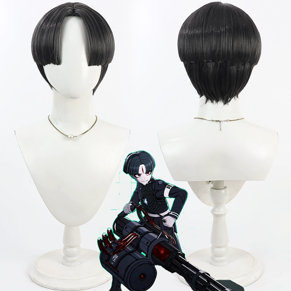 The Hundred Line -Last Defense Academy-Maruko Gaku Black Cosplay Wig