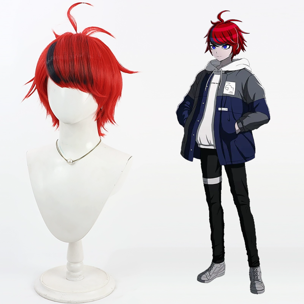The Hundred Line Last Defense Academy Takumi Sumino Red Cosplay Wig