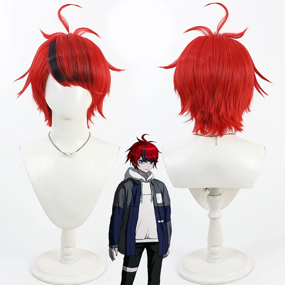 The Hundred Line Last Defense Academy Takumi Sumino Red Cosplay Wig
