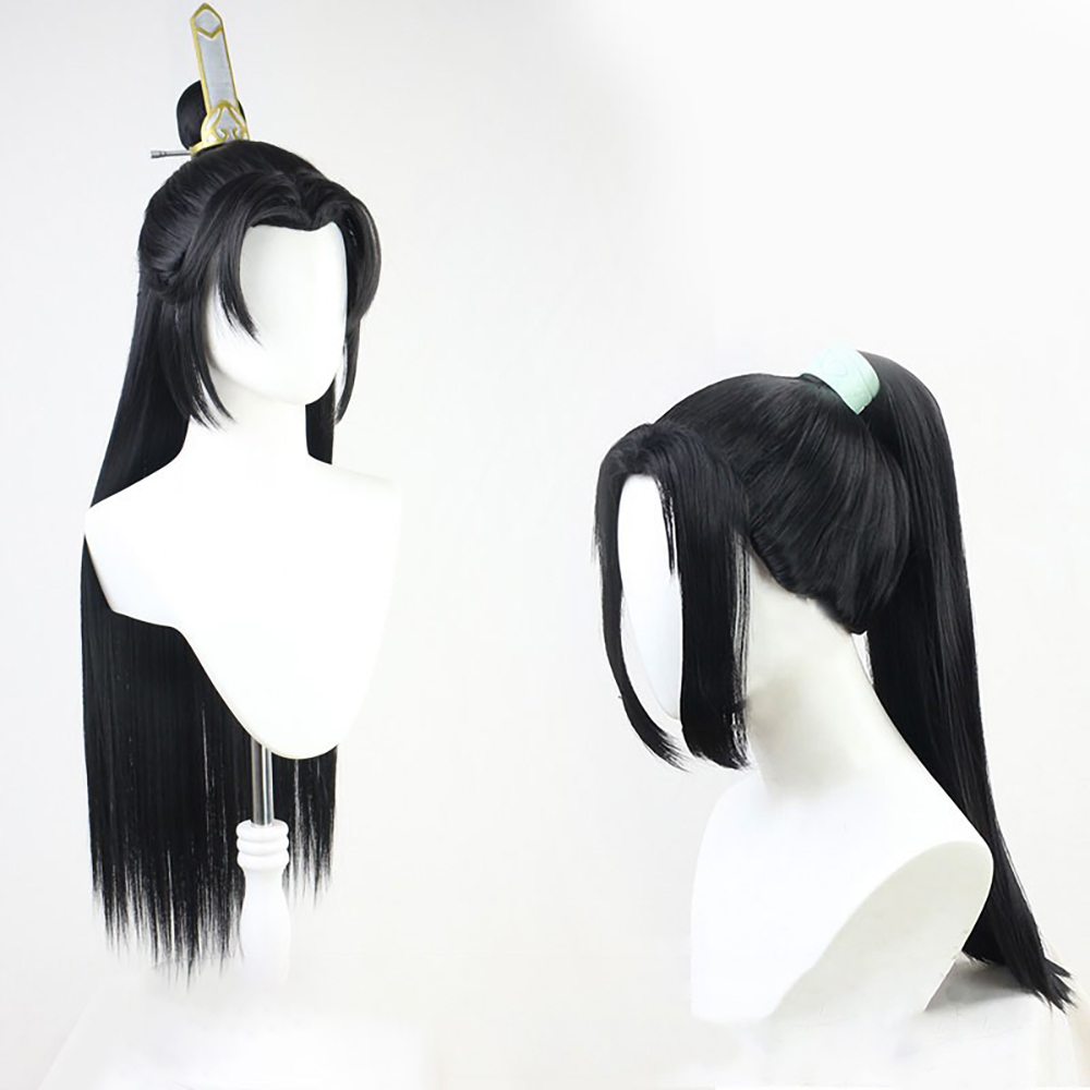 The Scum Villain's Self-Saving System Scumbag System Shen Qingqiu Luo Binghe Black Cosplay Wig