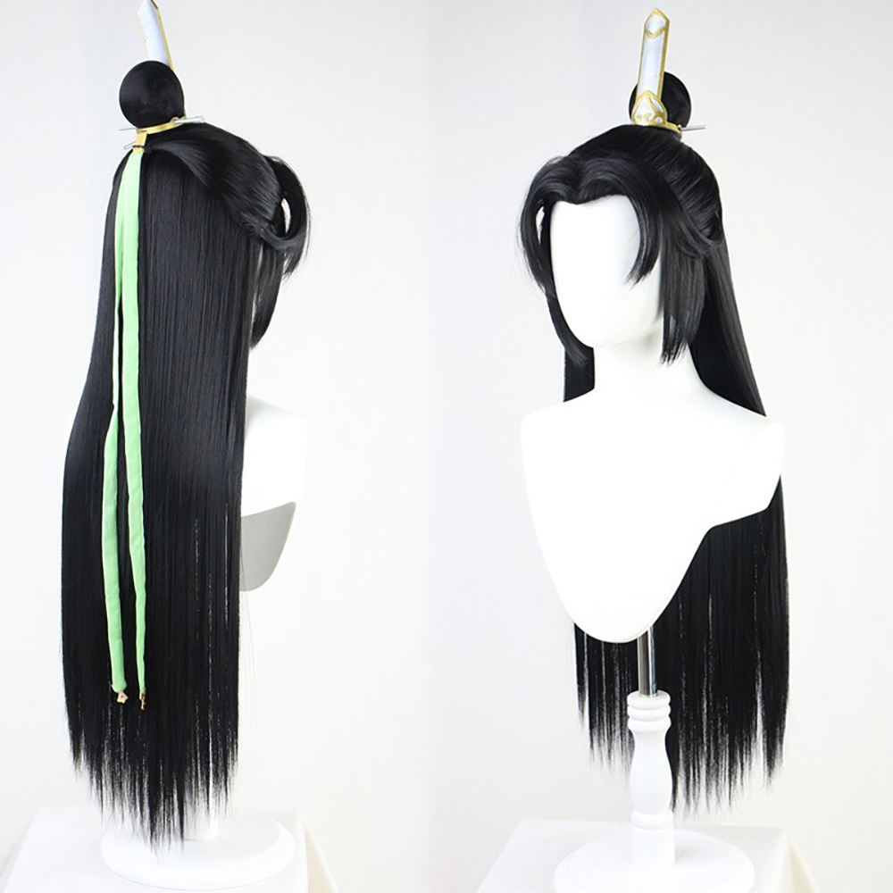 The Scum Villain's Self-Saving System Scumbag System Shen Qingqiu Luo Binghe Black Cosplay Wig