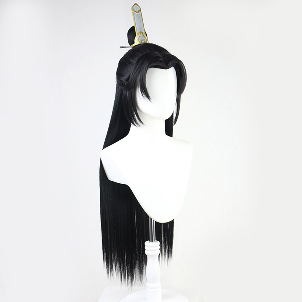 The Scum Villain's Self-Saving System Scumbag System Shen Qingqiu Luo Binghe Black Cosplay Wig