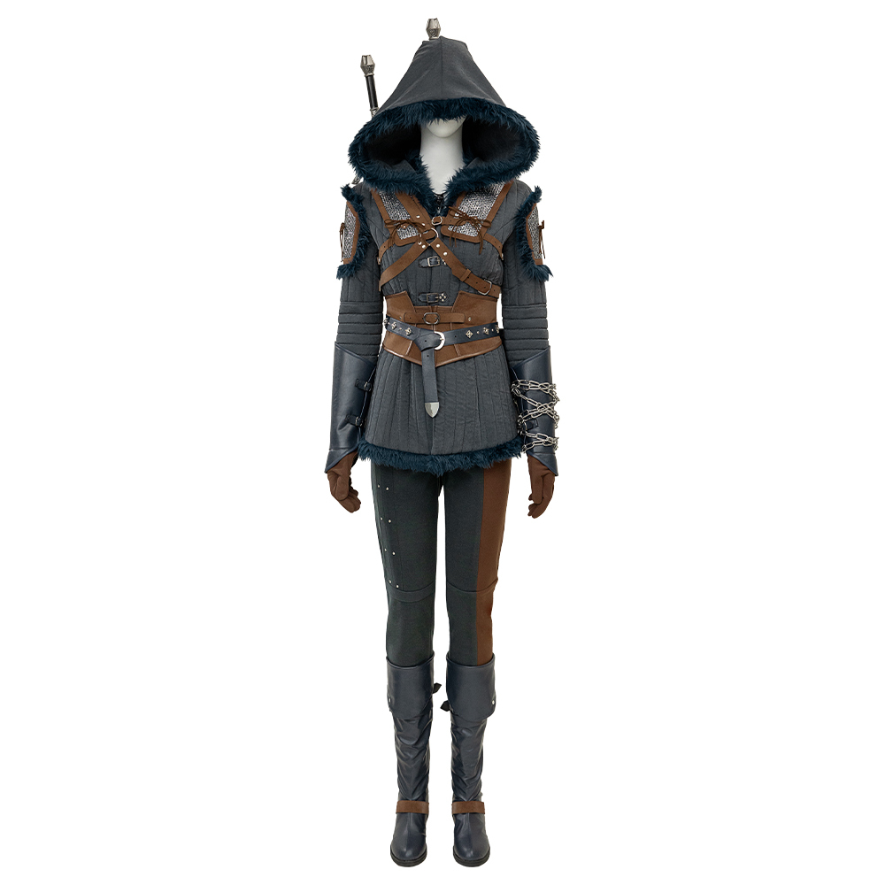 The Witcher 4 IV Cirilla Fiona Elen Riannon Ciri Cosplay Costume