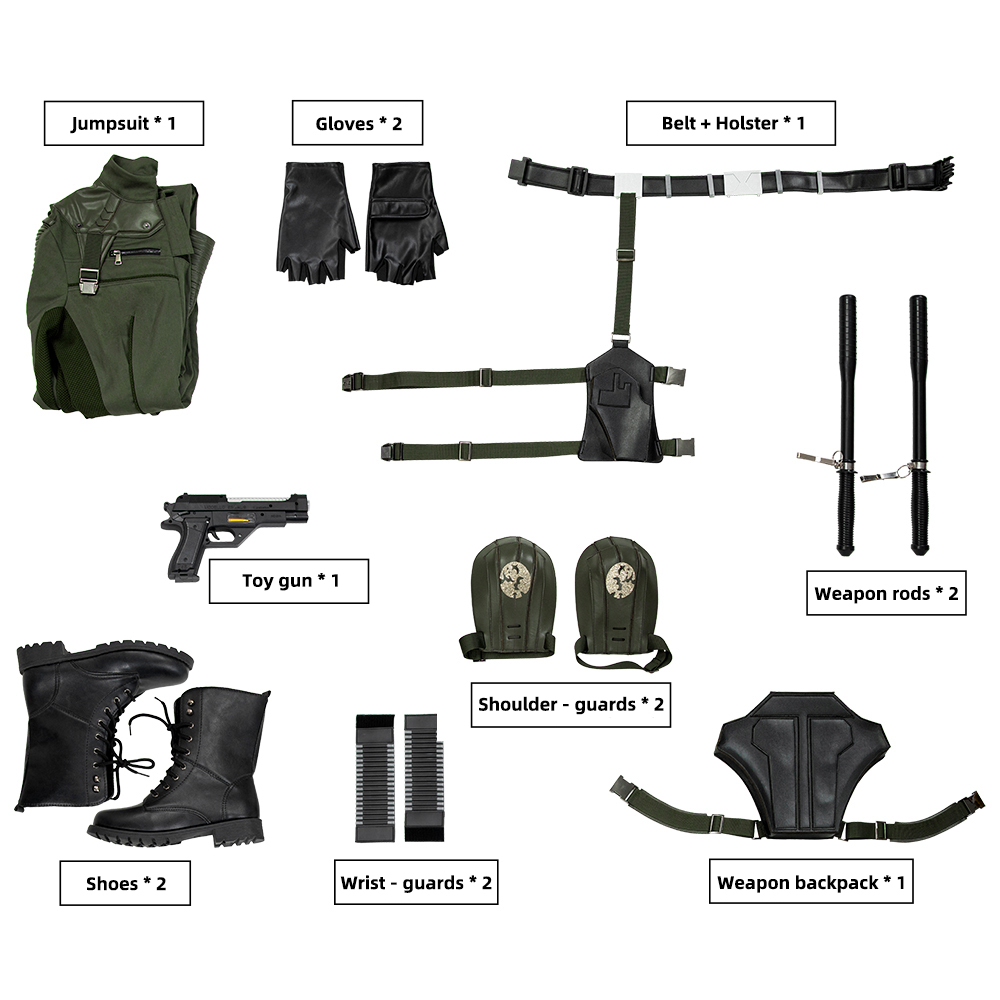 Thunderbolts Yelena Black Widow Cosplay Costume