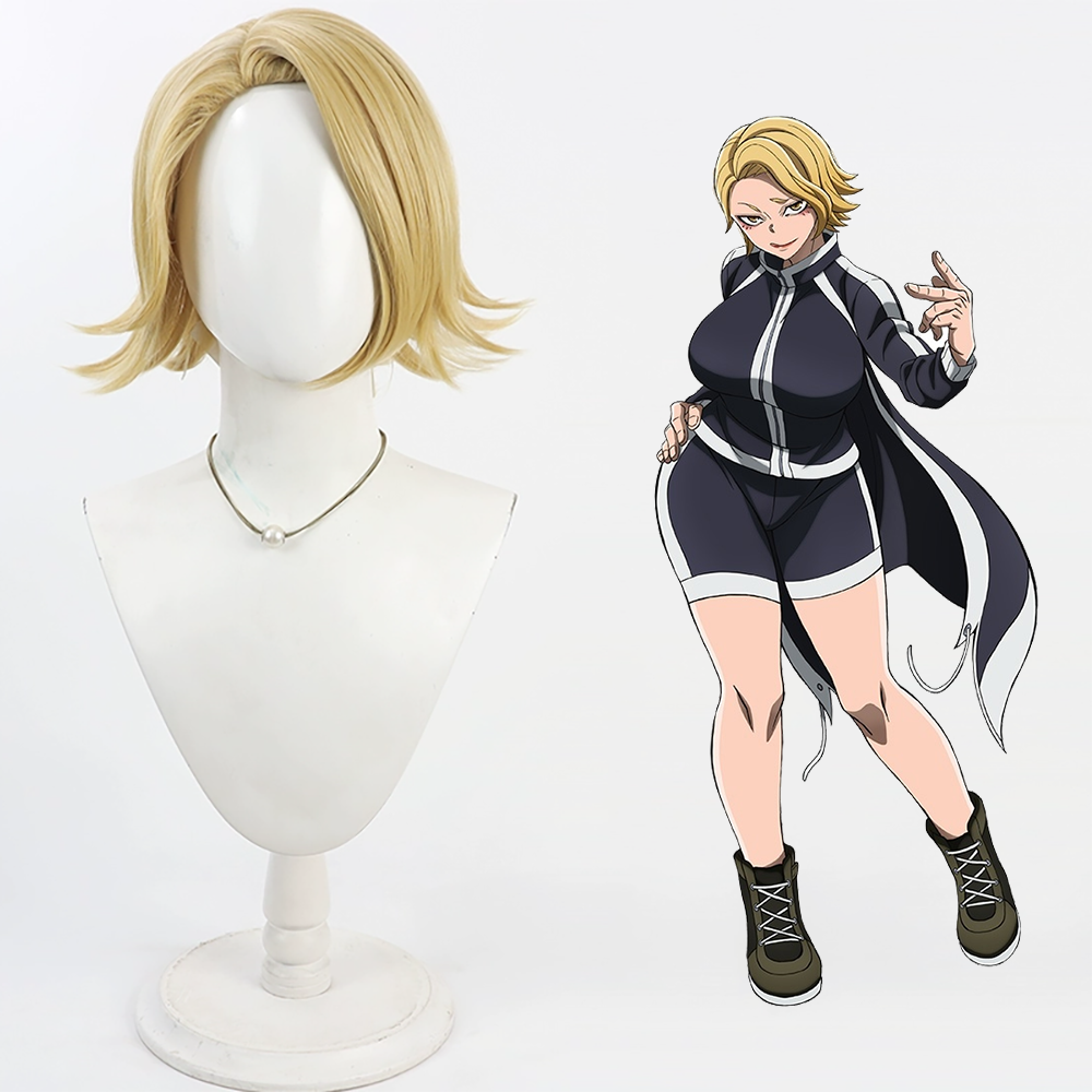 Tougen Anki Legend of the Cursed Blood Kuina Sazanami Golden Cosplay Wig