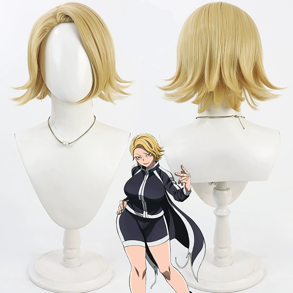 Tougen Anki Legend of the Cursed Blood Kuina Sazanami Golden Cosplay Wig