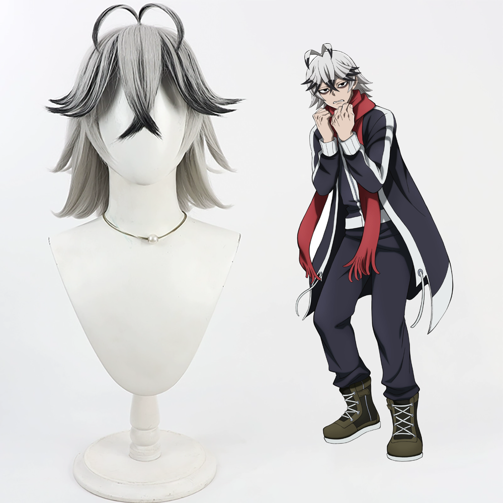 Tougen Anki Rokuro Kiriyama Silver Cosplay Wig