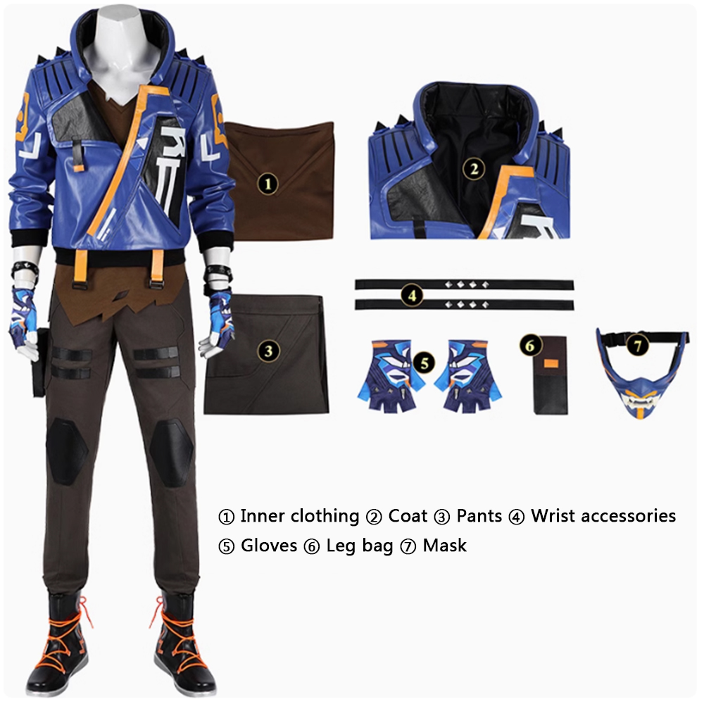 Valorant Yoru Cosplay Costume