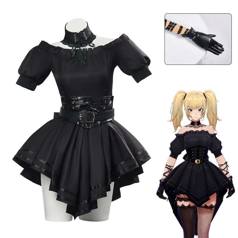 Virtual Grok AI Ani Cosplay Costume Wig