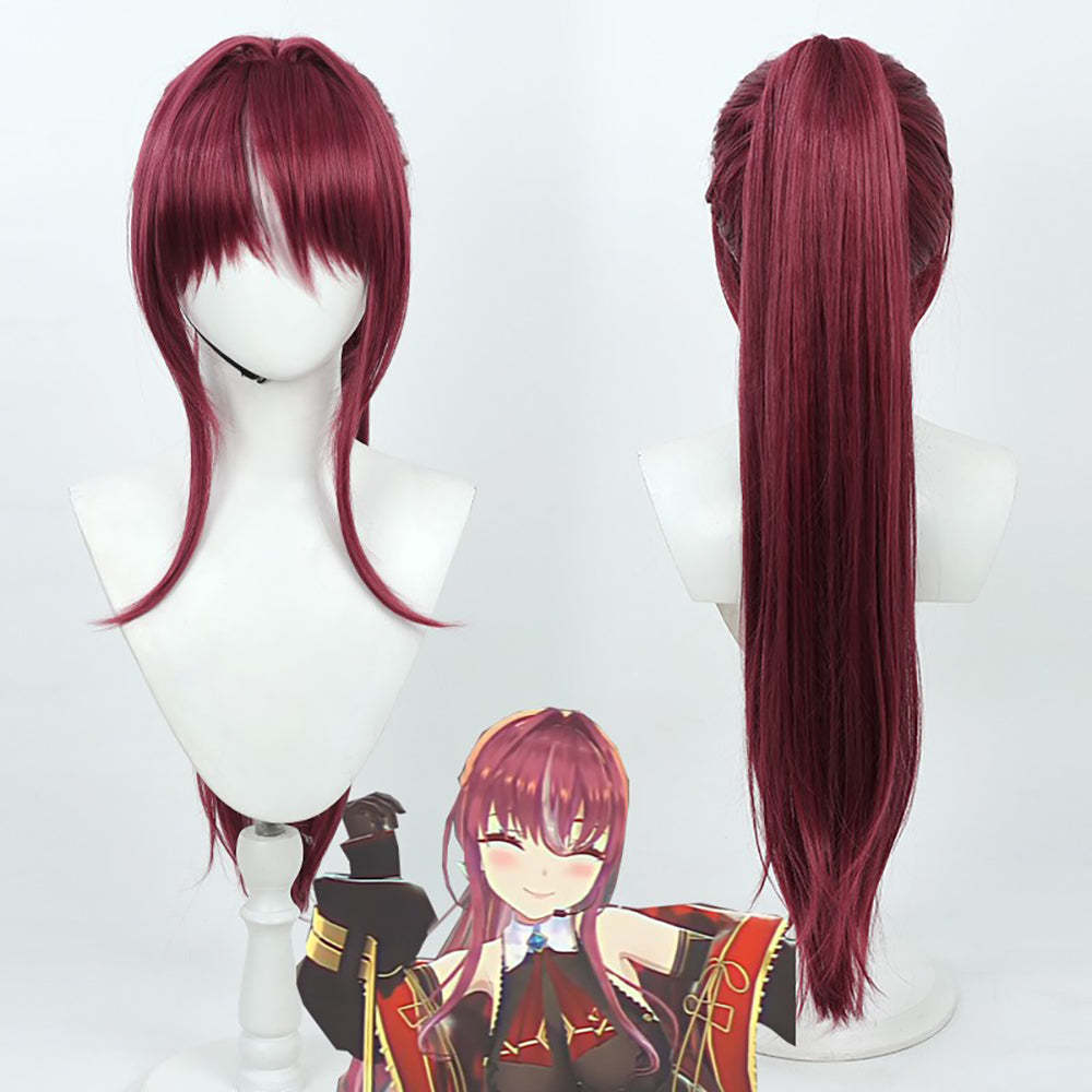 Virtual YouTuber Hololive Houshou Marin Purple Cosplay Wig