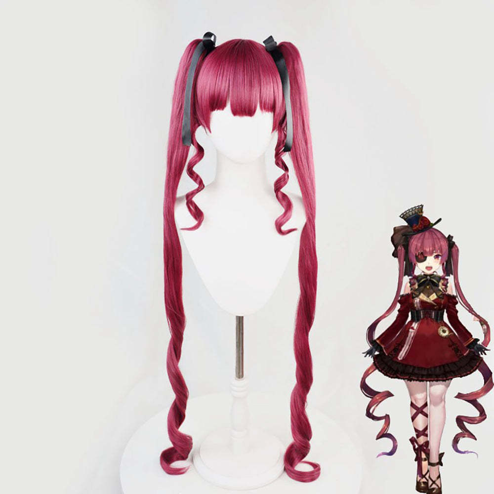 Virtual YouTuber Hololive Houshou Marin Purple Cosplay Wig