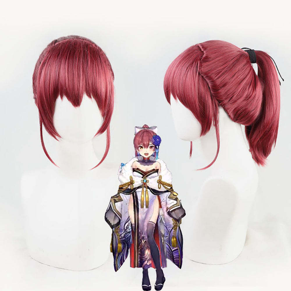 Virtual YouTuber Hololive Houshou Marin Purple Cosplay Wig