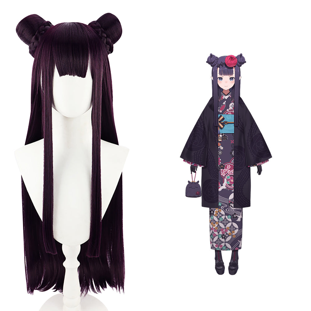 Virtual YouTuber Hololive Ninomae Ina'nis Purple Cosplay Wig-Cosplay Instrumentality Project