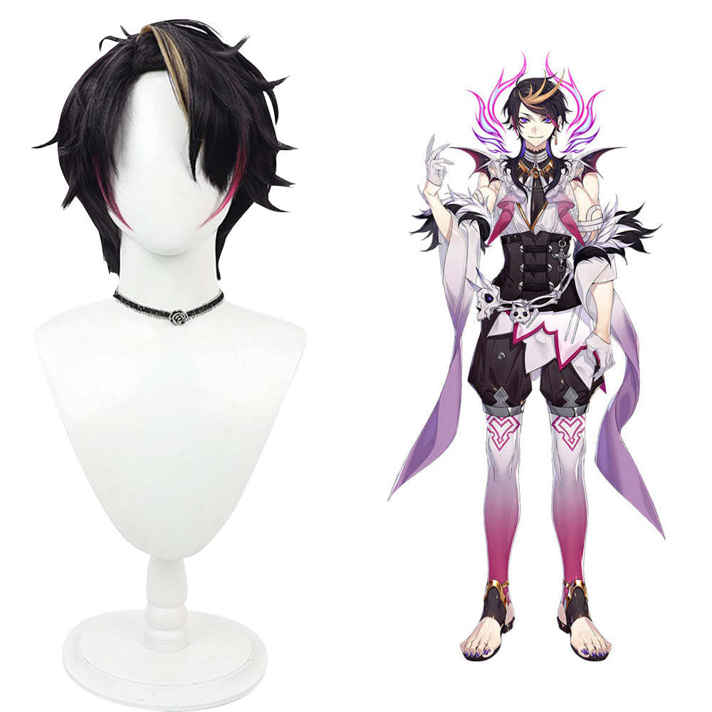 Virtual YouTuber NIJISANJI Shu Yamino Black Cosplay Wig-Cosplay Instrumentality Project
