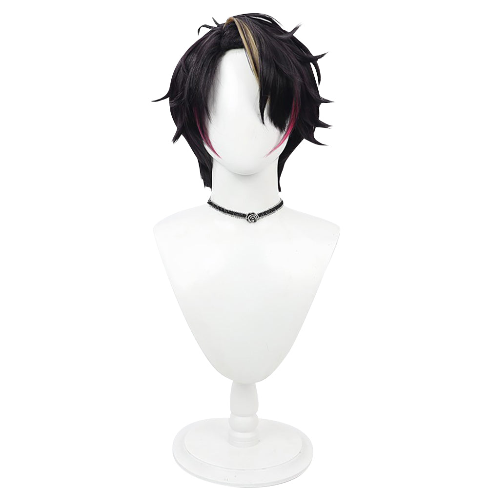 Virtual YouTuber NIJISANJI Shu Yamino Black Cosplay Wig-Cosplay Instrumentality Project