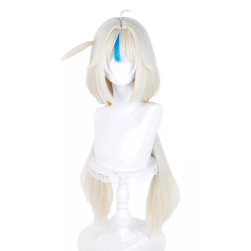 Virtual YouTuber Sameko Saba White Cosplay Wig