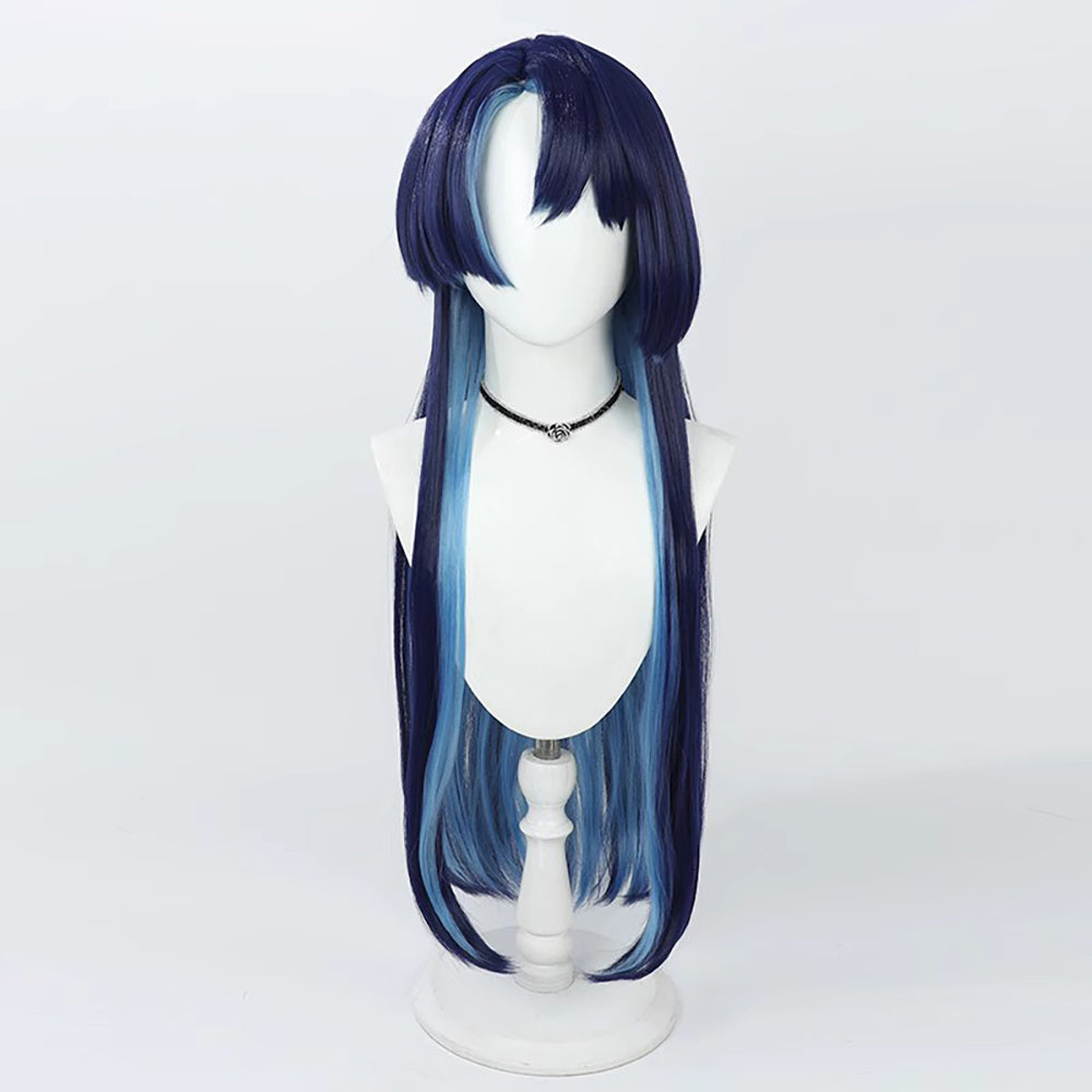 Virtual YouTuber Afaer Finn Blue Cosplay Wig