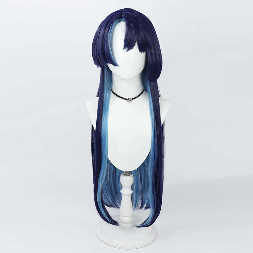 Virtual YouTuber Afaer Finn Blue Cosplay Wig