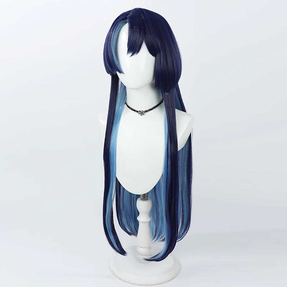 Virtual YouTuber Afaer Finn Blue Cosplay Wig