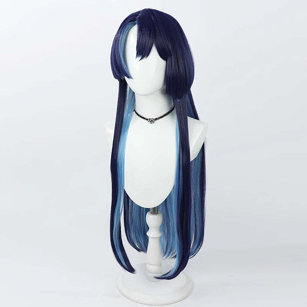 Virtual YouTuber Afaer Finn Blue Cosplay Wig