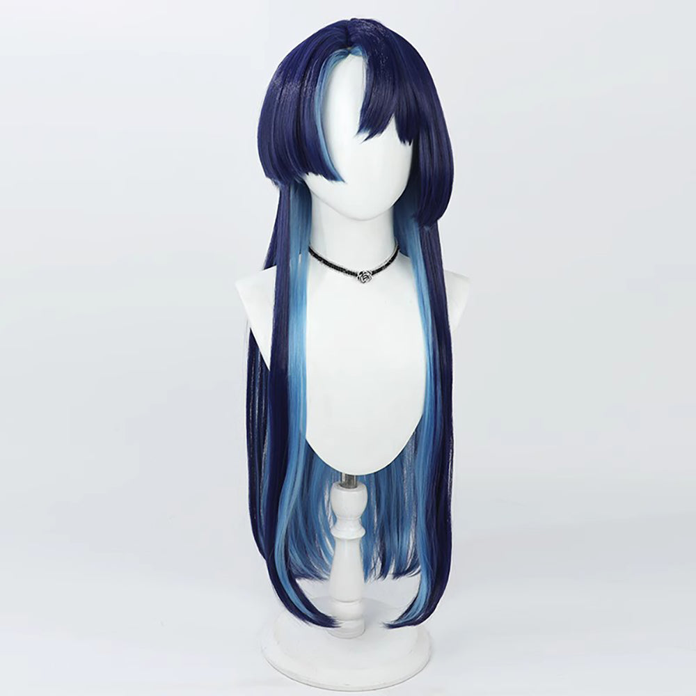 Virtual YouTuber Afaer Finn Blue Cosplay Wig