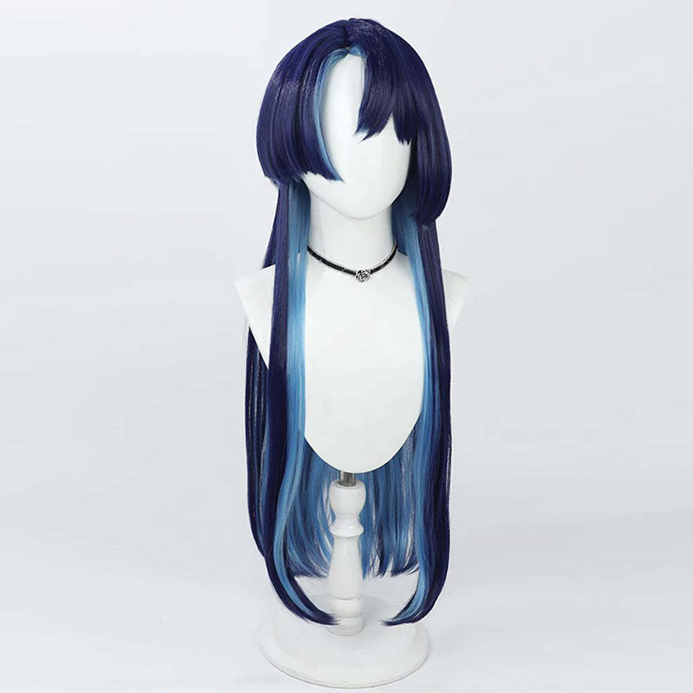 Virtual YouTuber Afaer Finn Blue Cosplay Wig