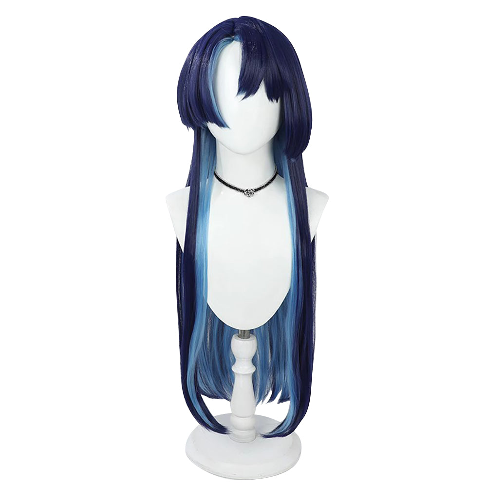 Virtual YouTuber Afaer Finn Blue Cosplay Wig