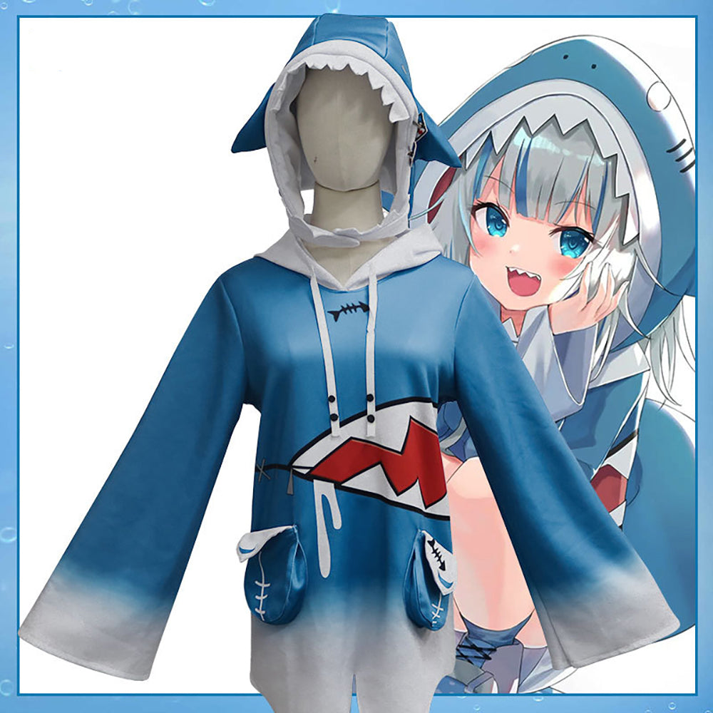 Virtual YouTuber Hololive Gawr Gura Cosplay Costume