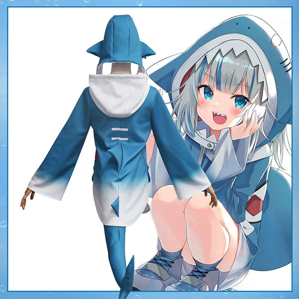 Virtual YouTuber Hololive Gawr Gura Cosplay Costume