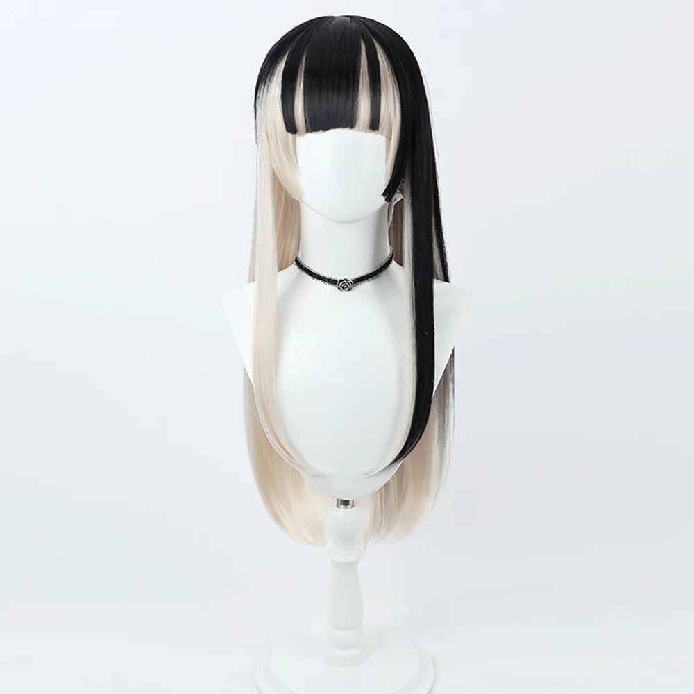 Virtual YouTuber Hololive Juufuutei Raden Black White Cosplay Wig-Cosplay Instrumentality Project