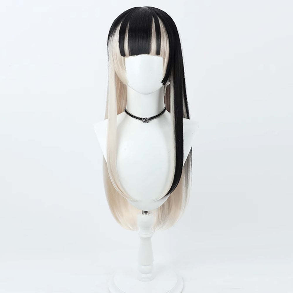 Virtual YouTuber Hololive Juufuutei Raden Black White Cosplay Wig-Cosplay Instrumentality Project