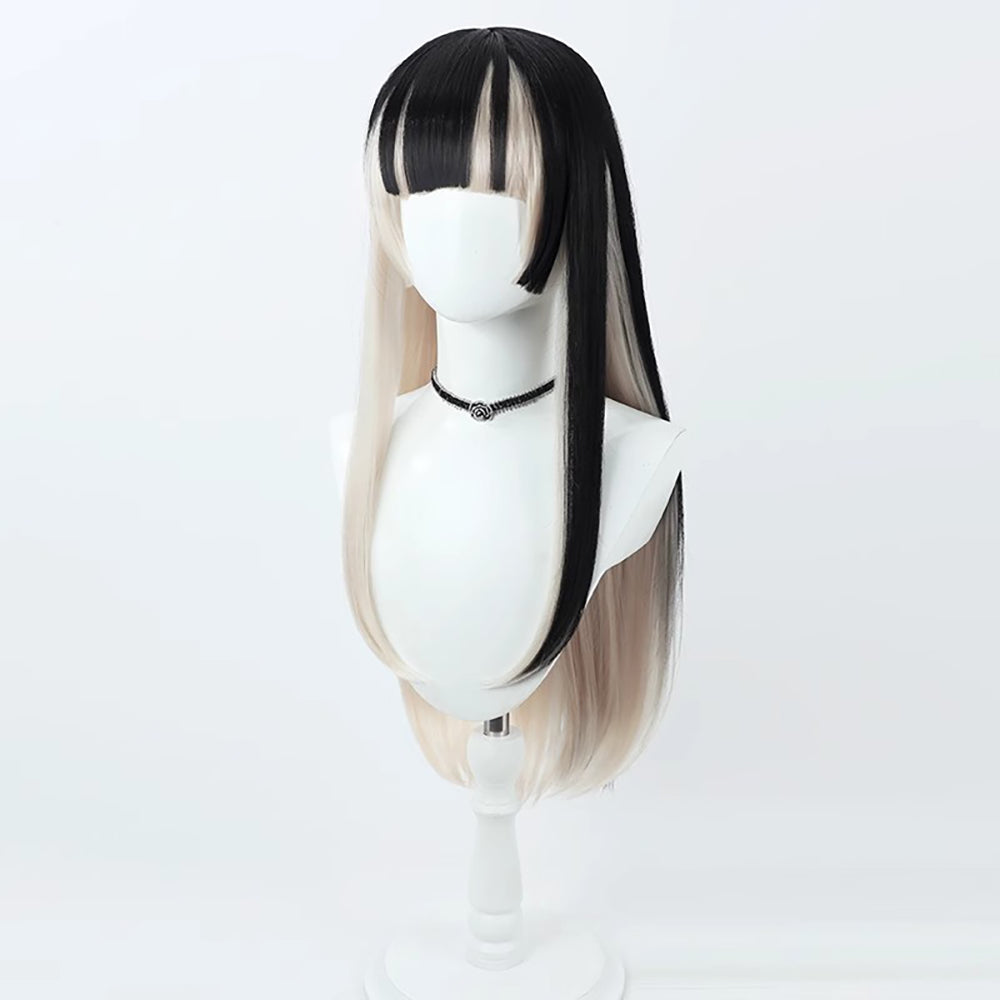 Virtual YouTuber Hololive Juufuutei Raden Black White Cosplay Wig-Cosplay Instrumentality Project