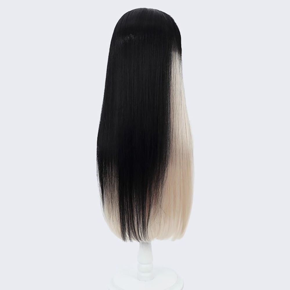 Virtual YouTuber Hololive Juufuutei Raden Black White Cosplay Wig-Cosplay Instrumentality Project