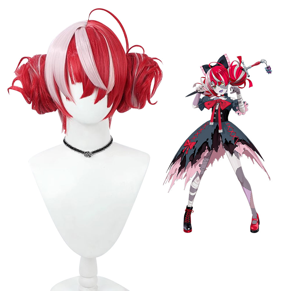 Virtual YouTuber Hololive Kureiji Ollie Red Cosplay Wig-Cosplay Instrumentality Project