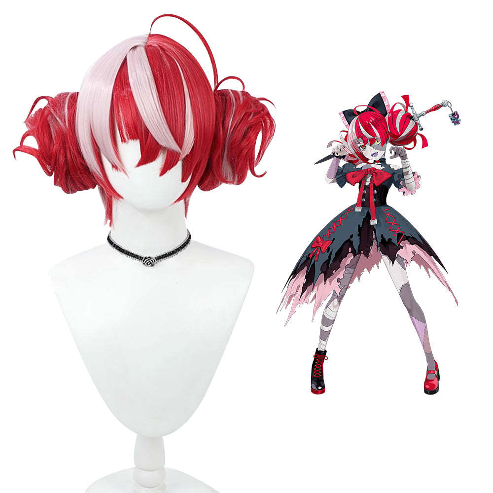Virtual YouTuber Hololive Kureiji Ollie Red Cosplay Wig-Cosplay Instrumentality Project