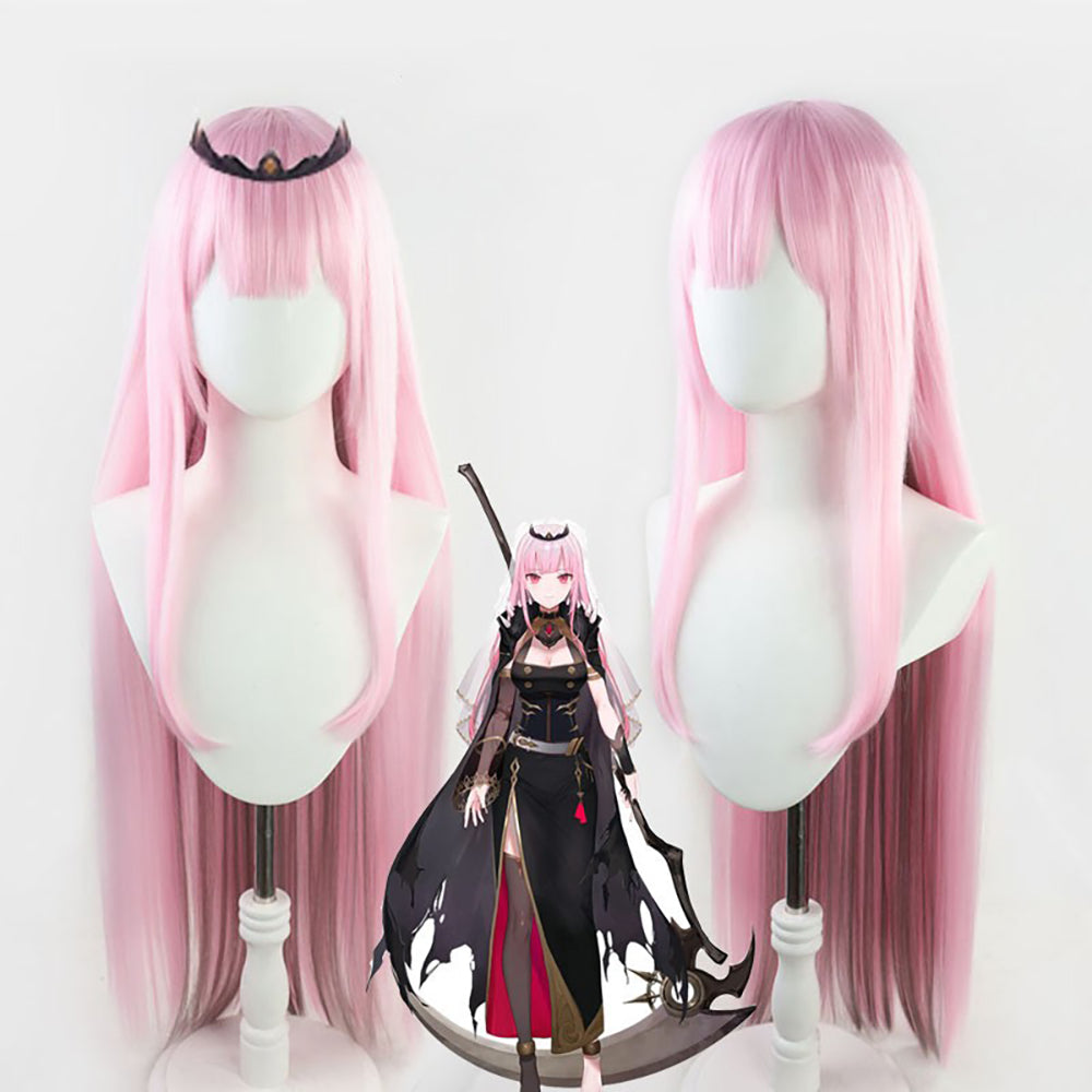 Virtual YouTuber Hololive Mori Calliope Pink Cosplay Wig
