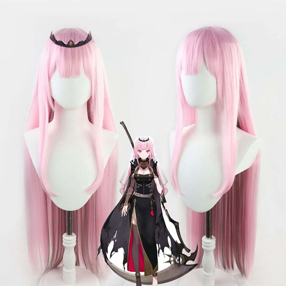 Virtual YouTuber Hololive Mori Calliope Pink Cosplay Wig