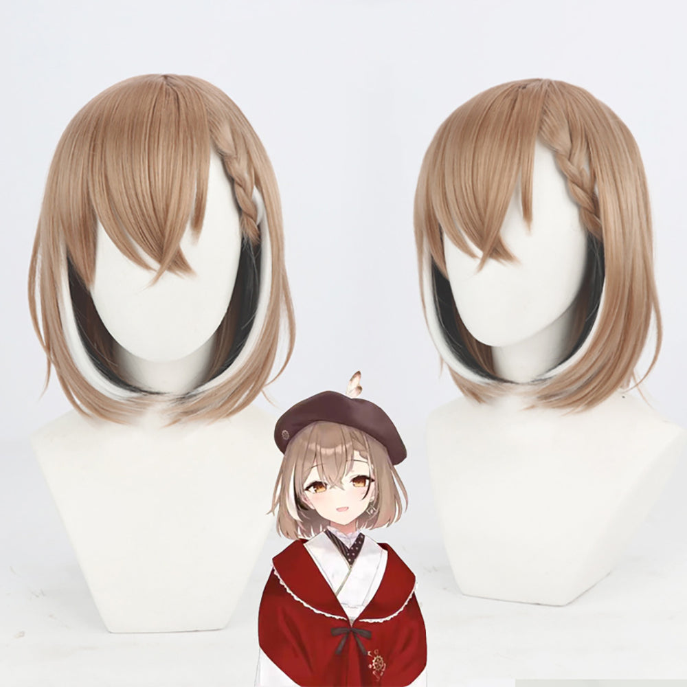 Virtual YouTuber Hololive Nanashi Mumei Brown Cosplay Wig