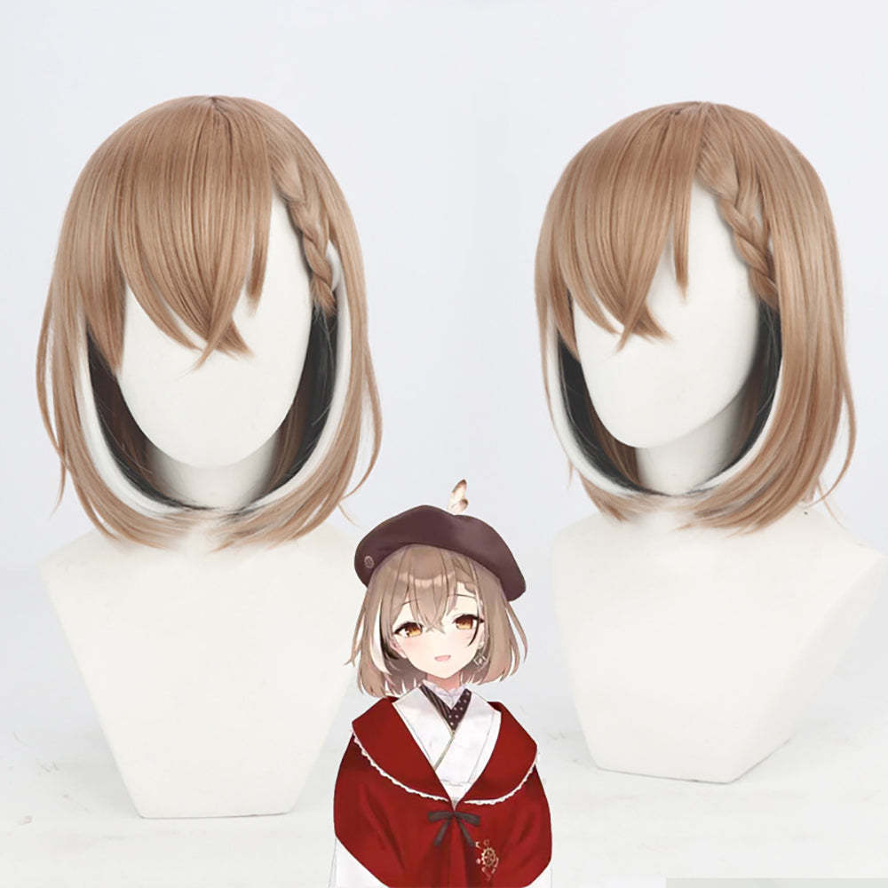 Virtual YouTuber Hololive Nanashi Mumei Brown Cosplay Wig